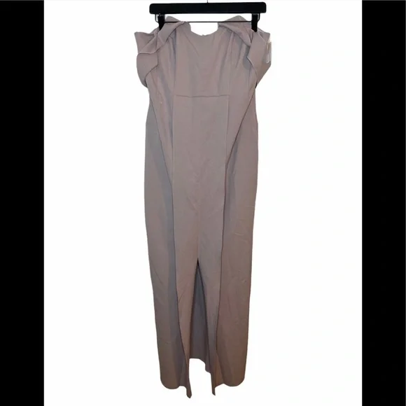 Topshop Lavender Crepe Bandeau Column Dress, sz12 - Picture 2 of 9